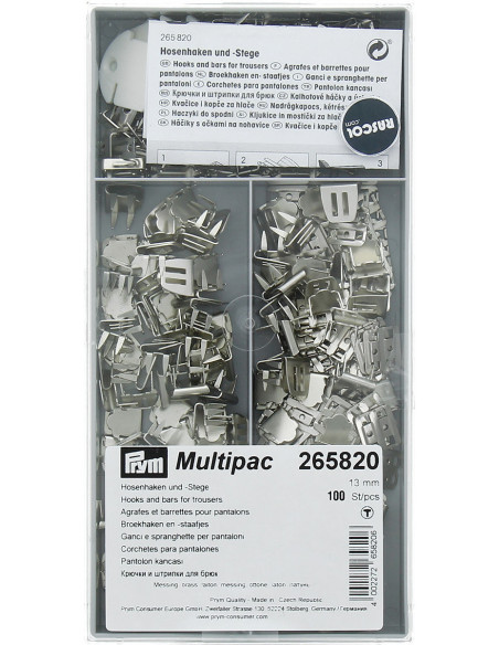 Pack of 100 staples and clips