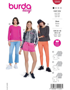 Blouse pattern - Burda 5849