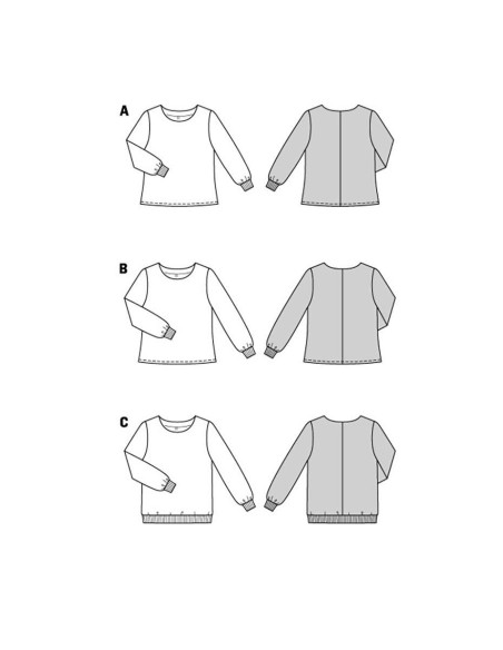 Blouse pattern - Burda 5849
