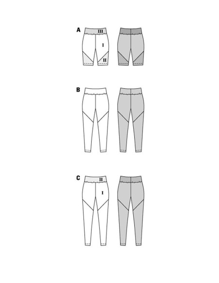 Leggings pattern - Burda 5850