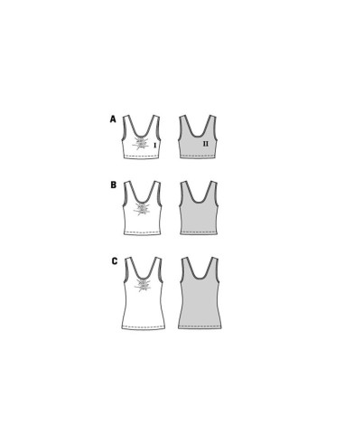 Pattern for top - Burda 5852