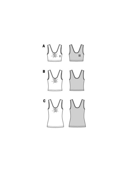 Pattern for top - Burda 5852