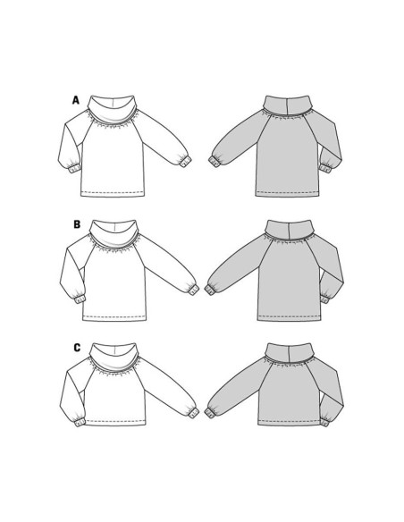 Sweater pattern - Burda 5858