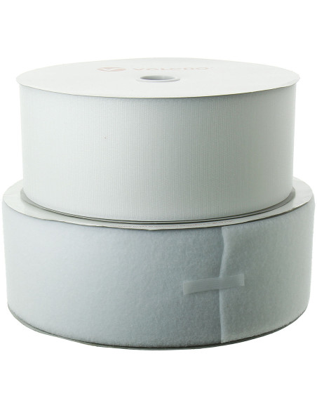 VELCRO® Brand sew-on white 100 mm wide roll of 25 meters
