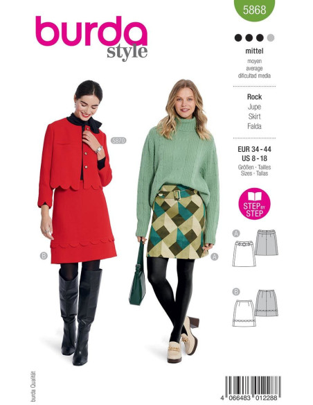 Skirt Pattern - Burda 5868