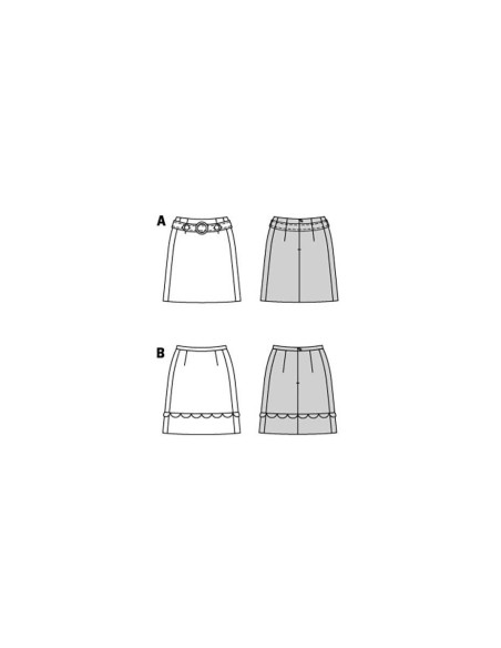 Skirt Pattern - Burda 5868