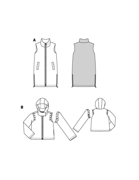 Vest and Jacket Pattern - Burda 5869