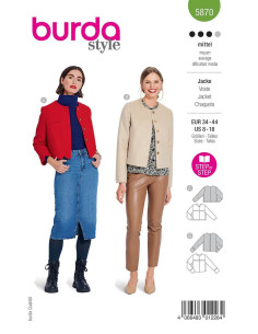 Jacket pattern - Burda 5870