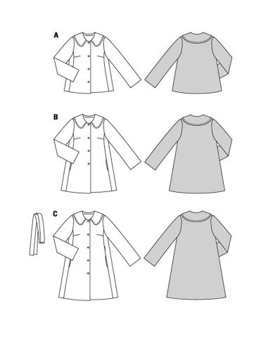 Coat pattern - Burda 5872