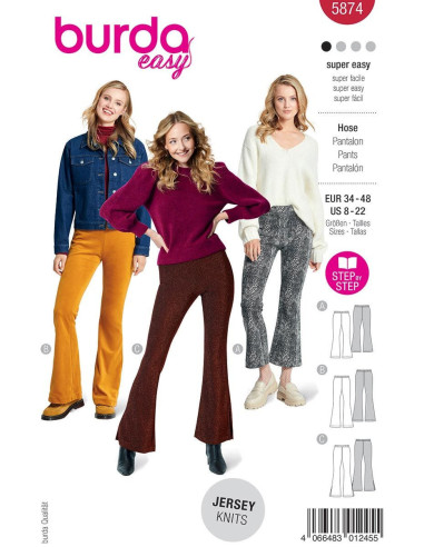 Pants pattern - Burda 5874