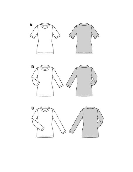 T-shirt Pattern - Burda 5876
