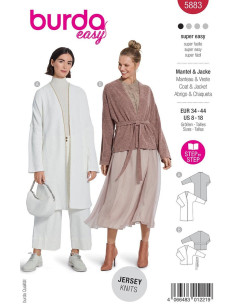 Jacket and coat pattern - Burda 5883