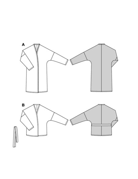 Jacket and coat pattern - Burda 5883