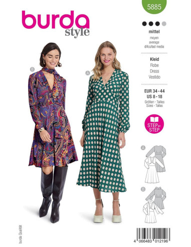 Dress pattern - Burda 5885