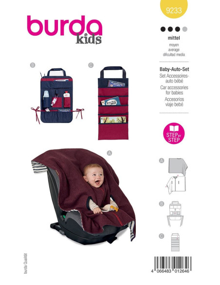 Baby accessories pattern - Burda 9233