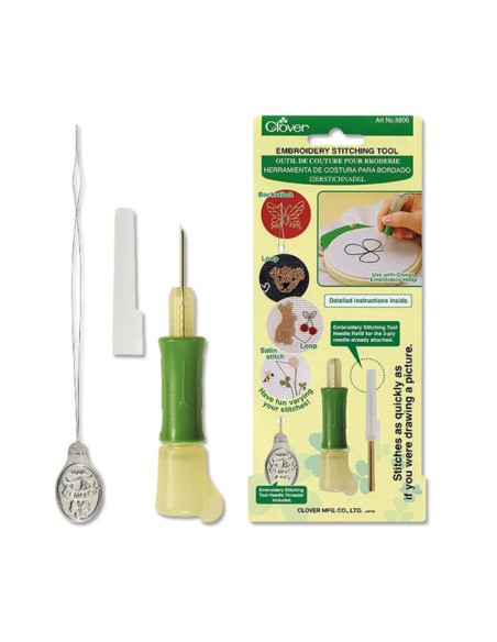 Sewing tool for embroidery - Clover punch needle