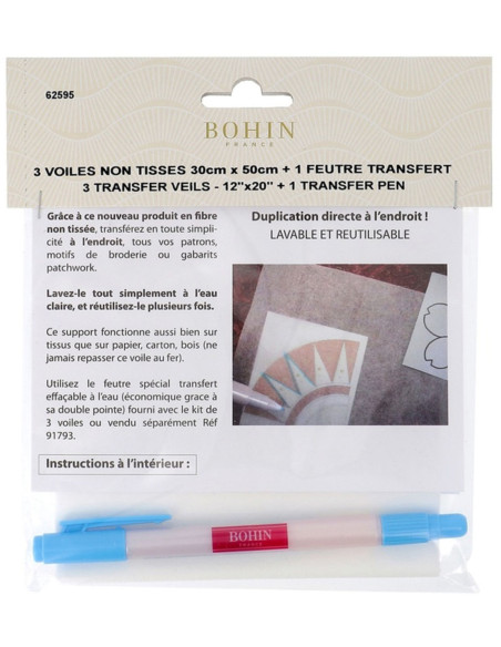 Non-woven sails for transfer + felt