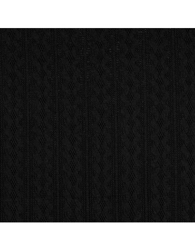 Jacquard knit fabric - Black