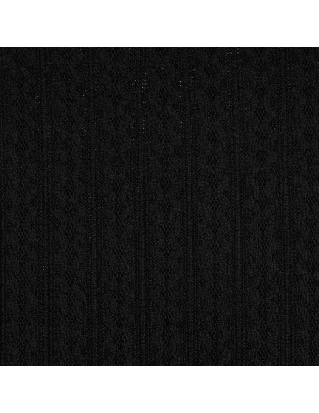 Jacquard knit fabric - Black