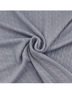 Jacquard knit fabric - Blue gray