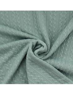 Jacquard knit fabric - Verdigris