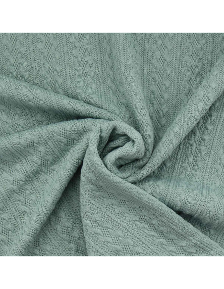 Jacquard knit fabric - Verdigris
