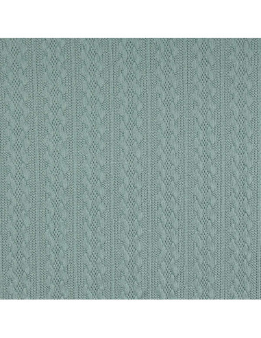 Jacquard knit fabric - Verdigris