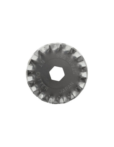 2 scalloped replacement blades for NT Cutter 28 mm retractable cutter