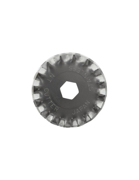 2 scalloped replacement blades for NT Cutter 28 mm retractable cutter