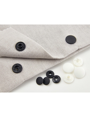 Magic snap buttons without pliers 13 mm - White