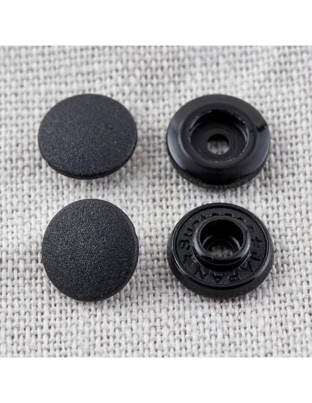 Magic snap buttons without pliers 9 mm - Black