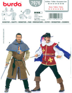 Musketeer Costume + Squire - Burda 7976