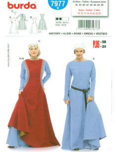 Historical dress pattern - Burda 7977