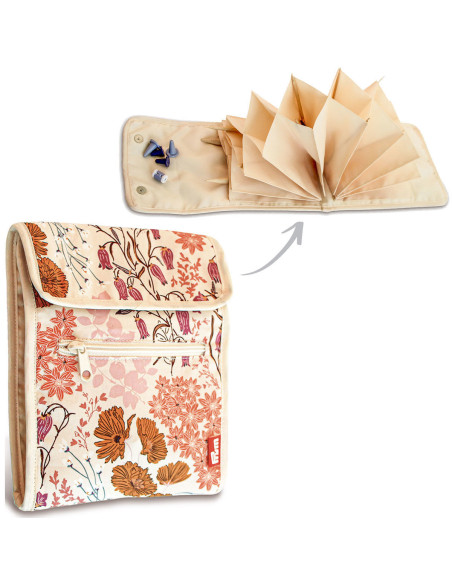 Bluebells Circular Knitting Needle Case