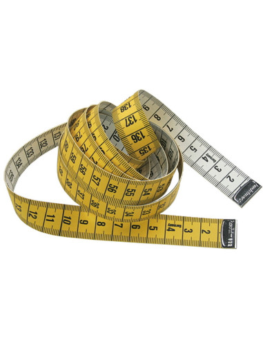 Yellow sewing tape measure 150 cm