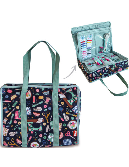 All-in-one multi-pocket bag L Needle & Thread
