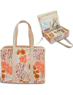 All-in-one multi-pocket bag L Bluebells