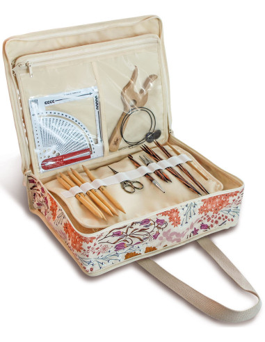 All-in-one multi-pocket bag L Bluebells