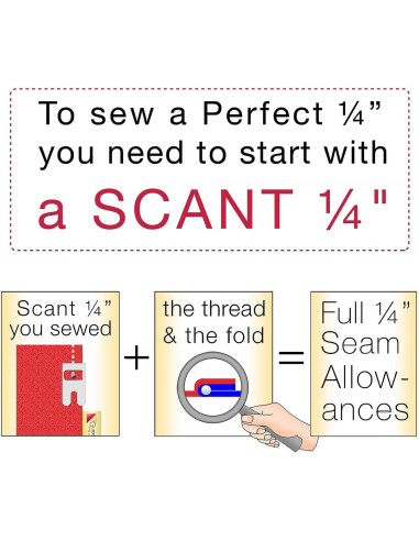 Placement rule and 6 sewing guides with adhesive