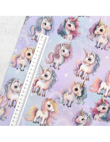 Premium cotton fabric - Magic unicorn