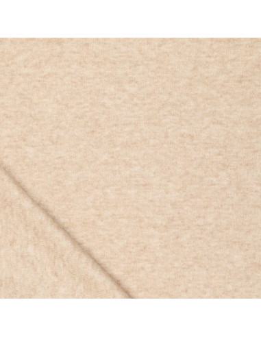 Angora knit fabric - Natural