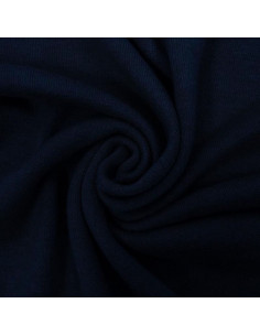 Angora knit fabric - Navy blue