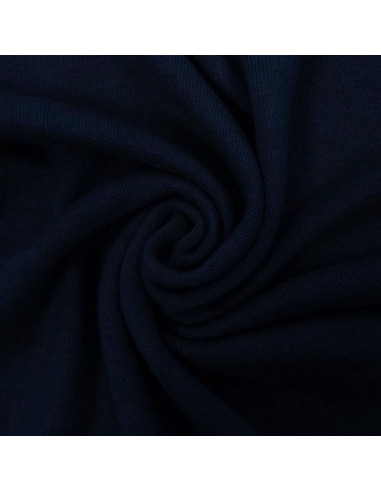 Angora knit fabric - Navy blue