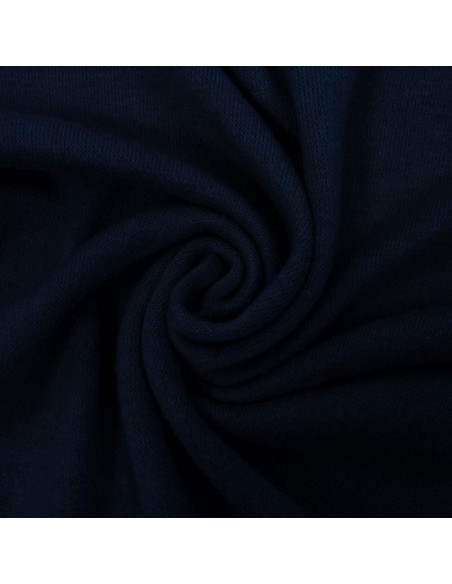 Angora knit fabric - Navy blue