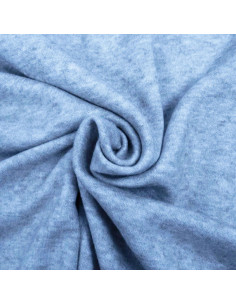 Angora knit fabric - Blue