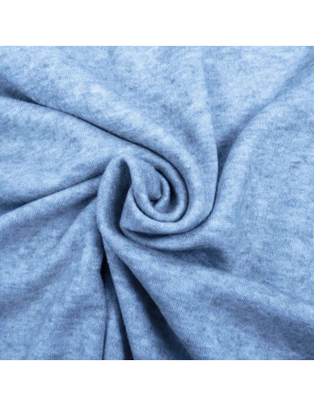 Angora knit fabric - Blue