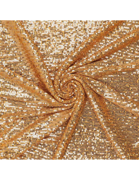 Stretch sequin fabric - Gold