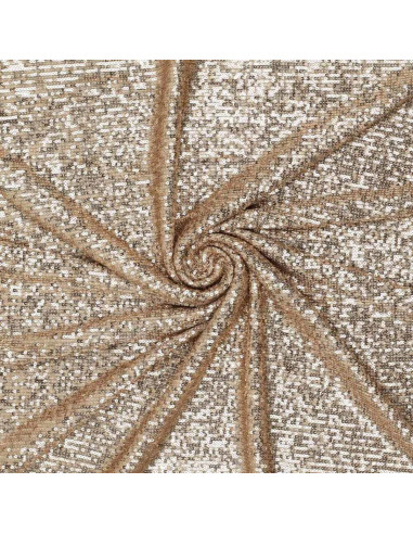 Stretch sequin fabric - Champagne
