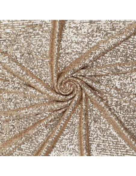 Stretch sequin fabric - Champagne