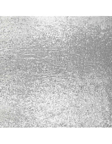 Stretch sequin fabric - Silver